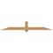 Ekena Millwork Eugene Smooth Timber Gable Bracket, Western Red Cedar, 96"W x 16"H x 3 1/2"D x 5 1/2"F, 4/12 Pitch GBW096X16X0406EUG00SWR - alternate 1